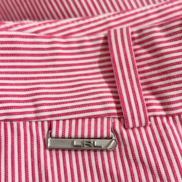 Ralph Lauren Pink Striped Women's Shorts - Picture 5 of 8